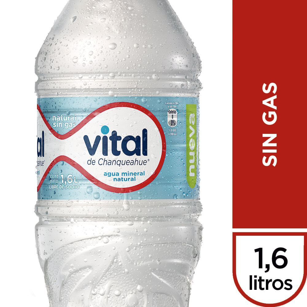 Agua mineral Vital sin gas botella 1.6 L