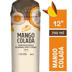 Cóctel Capel mango colada 12° botella 700 cc