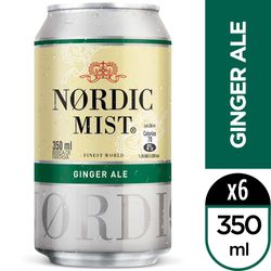 Pack Bebida Nordic Mist agua tónica lata 6 un de 350 ml