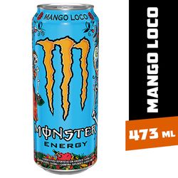 Bebida energética Monster mango loco lata 473 ml