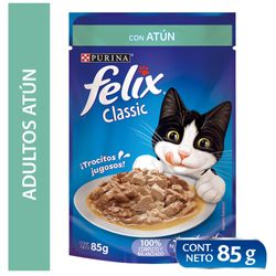 Alimento húmedo para gatos Felix con atún 85 g