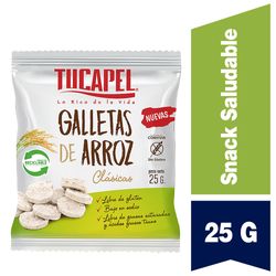 Galletas de arroz Tucapel clásica 25 g