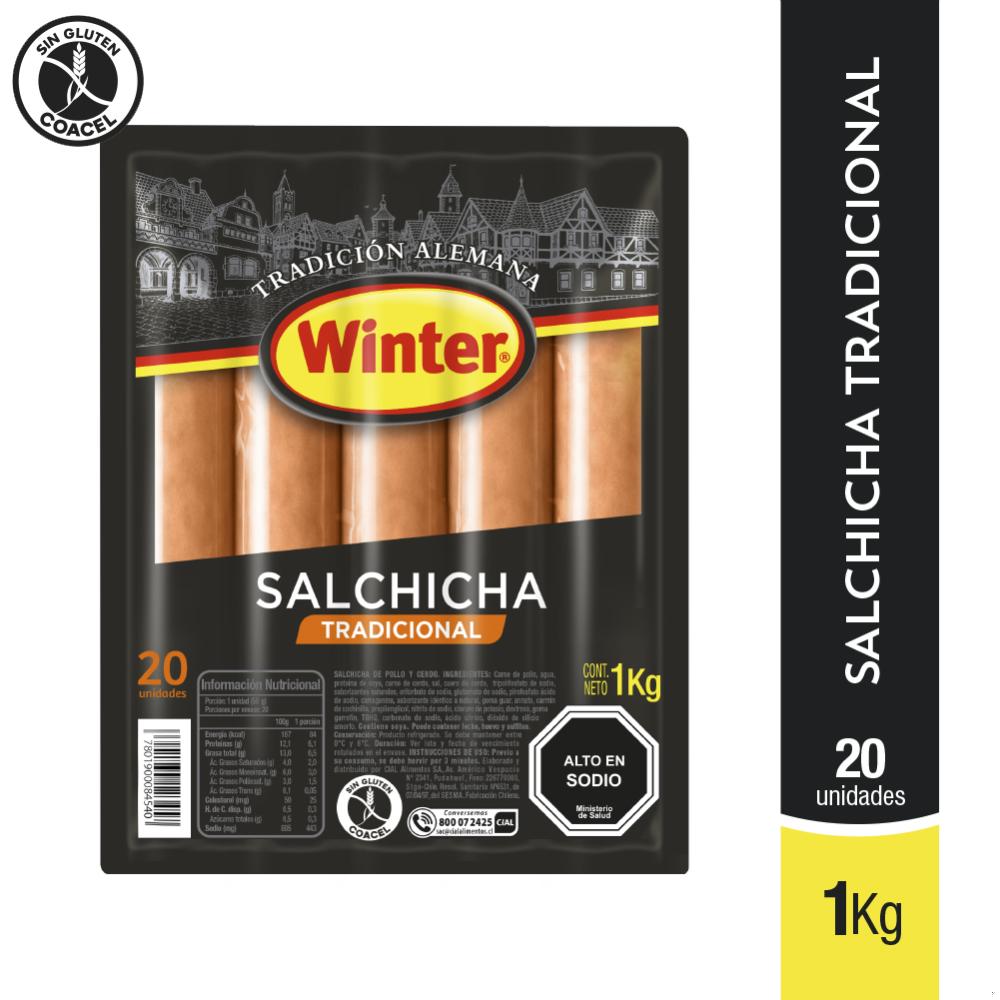 Salchicha tradicional Winter 20 un 1 Kg