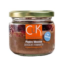 Mousse Cuk sabor chocolate-frambuesa sin azúcar frasco 120 g