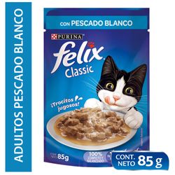Alimento húmedo gato Felix Sensaciones pescado en salsa 85 g