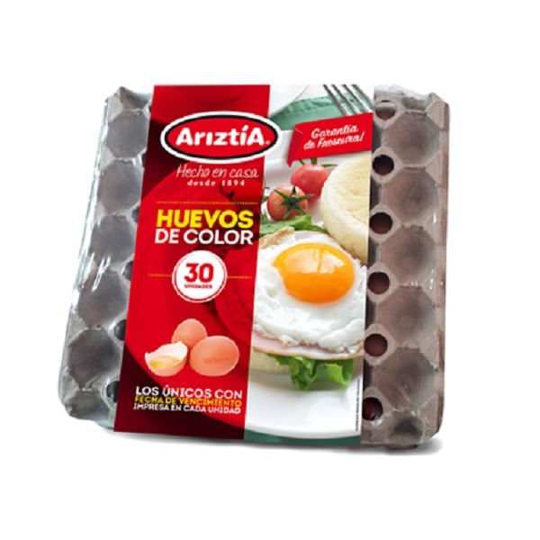 Huevos Ariztía grande color 30 un