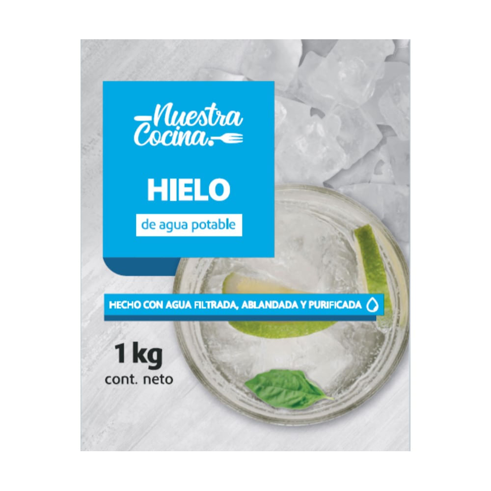 Hielo Nuestra Cocina bolsa 1 Kg