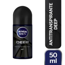 Desodorante Nivea men dry & clean feel roll on 50 ml