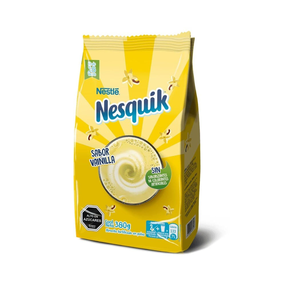 Saborizante de leche Nesquik sabor vainilla 380 g