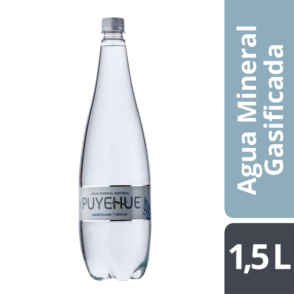 Agua mineral Puyehue con gas 1.5 L