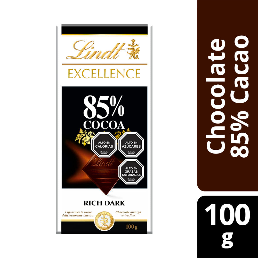 Chocolate Lindt excellence rich dark 85% cacao 100 g