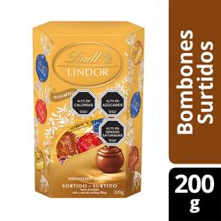 Chocolate bombón Lindt Lindor assort caja 200 g