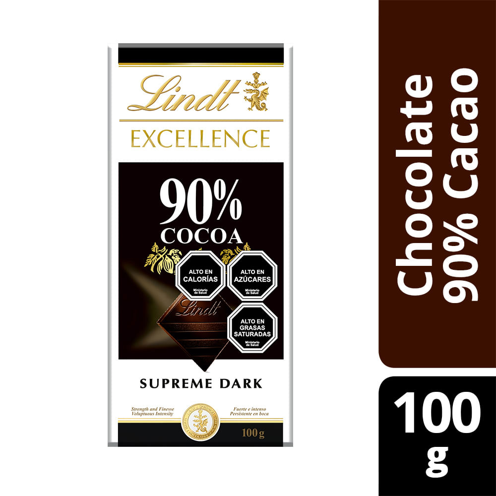Chocolate Lindt excellence supreme dark 90% cacao 100 g