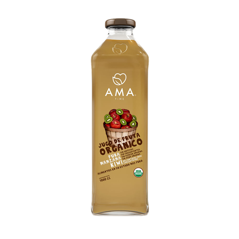 Jugo orgánico Ama manzana kiwi 1 L Jugo orgánico Ama manzana kiwi 1 L
