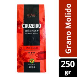 Café grano Cruzeiro intenso tostado y molido 250 g