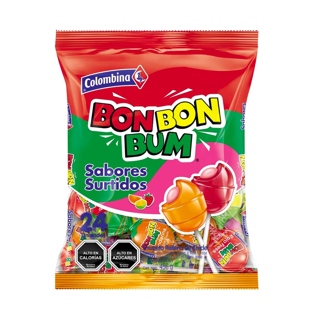 Caramelo Bon bon bum Colombina surtido 456 g Caramelo Bon bon bum Colombina surtido 456 g