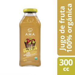 Jugo orgánico Ama manzana pera botella 300 ml
