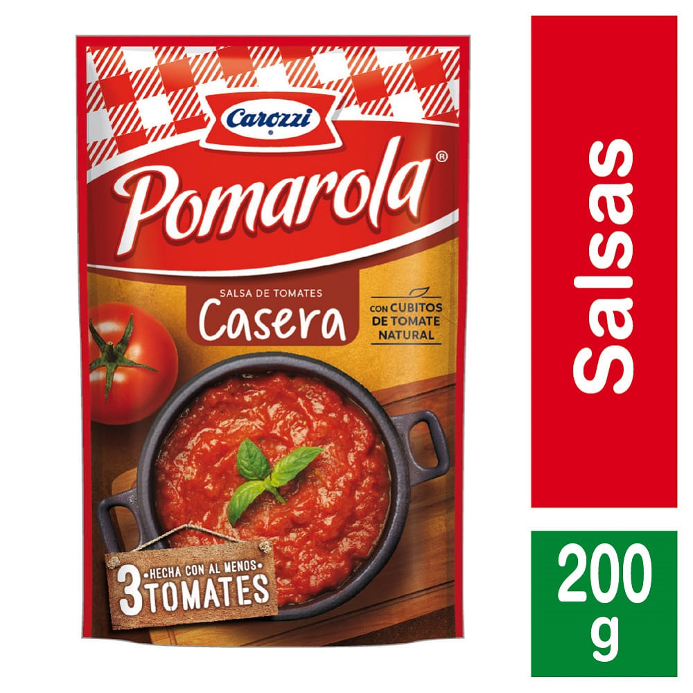 Salsa de tomate Pomarola casera 200 g