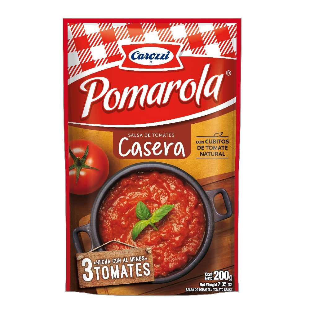 Salsa de tomate Pomarola casera 200 g Salsa de tomate Pomarola casera 200 g