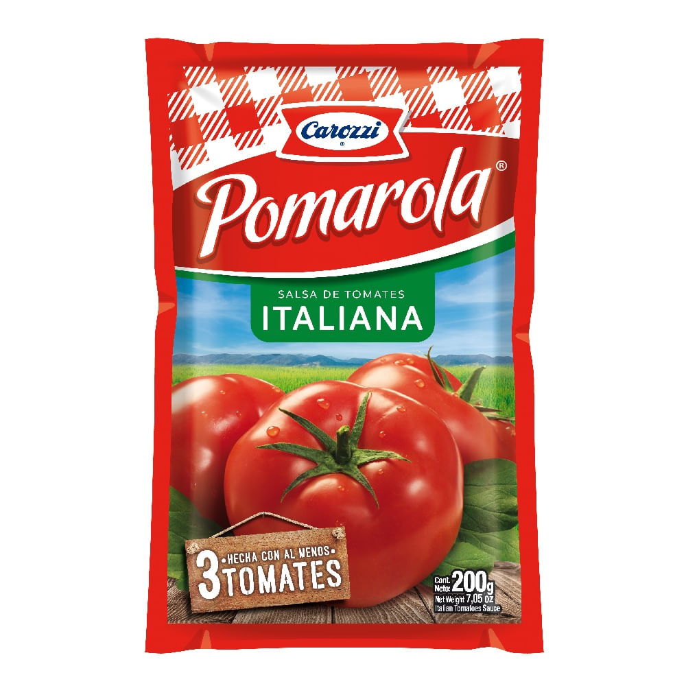 Salsa de tomate Pomarola italiana 200 g Salsa de tomate Pomarola italiana 200 g