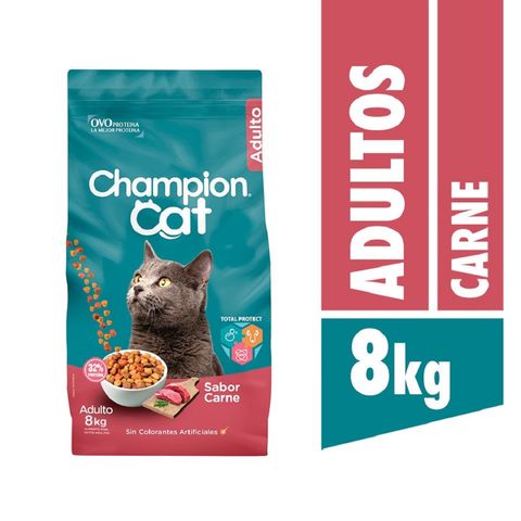 Alimento gato adulto Champion Cat carne 8 Kg