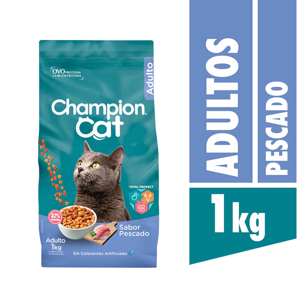 Alimento gato adulto Champion Cat pescado 1 Kg