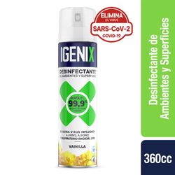 Desinfectante de ambiente Igenix vainilla spray 360 ml