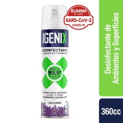 Desinfectante de ambiente Igenix lavanda spray 360 ml