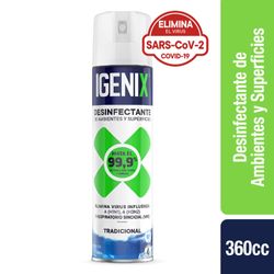 Desinfectante de ambiente Igenix tradicional spray 360 ml