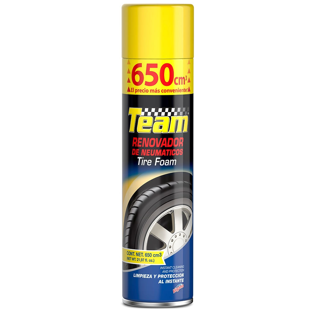 Renovador de neumáticos Team spray 650 ml Renovador de neumáticos Team spray 650 ml