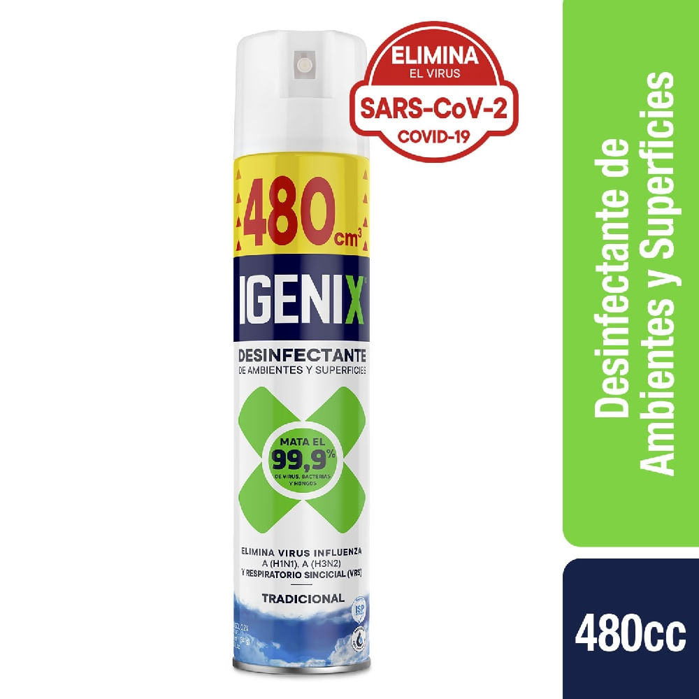 Desinfectante en aerosol Igenix tradicional 480 ml