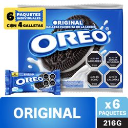 Pack Galleta Oreo original mini 6 un de 36 g