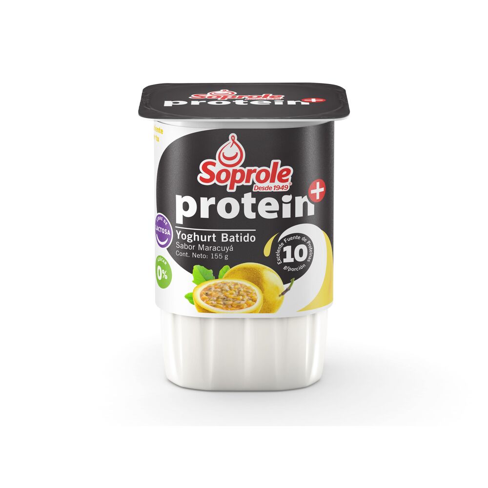 Yoghurt Soprole Protein+ maracuyá pote 155 g