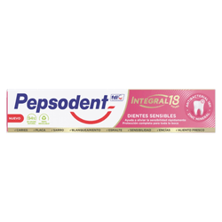 Pasta dental Pepsodent integral 18 dientes sensibles 75 ml