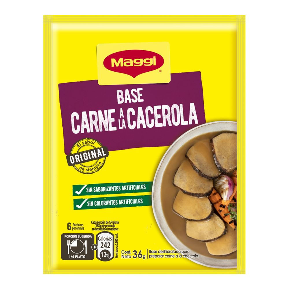Base Maggi carne a la cacerola sobre 36 g Base Maggi carne a la cacerola sobre 36 g