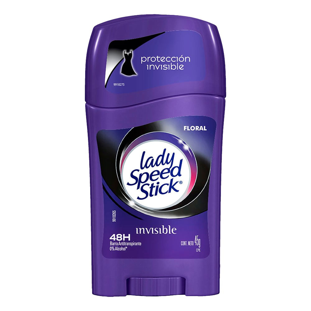 desodorante lady speed stick invisible floral barra 45 g