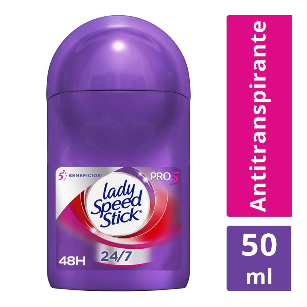 Desodorante Lady Speed Stick 24/7 pro5 roll on 50 ml