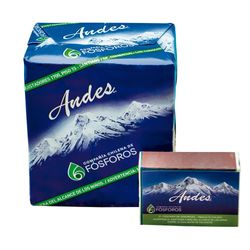 Pack Fósforos Los Andes 10 cajas