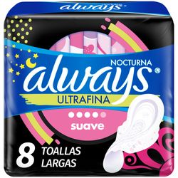 Toalla higiénica Always nocturna ultrafina suave 8 un