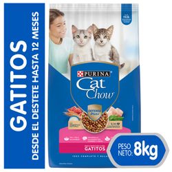 Alimento gatitos Cat Chow carne y leche 8 Kg