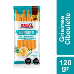 Grisines Ideal con ciboulette y sabor mantequilla 120 g