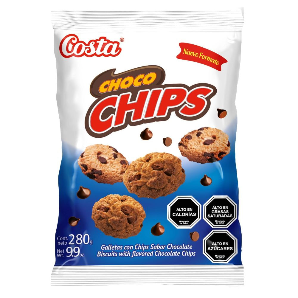 Galletas Costa choco chips 280 g