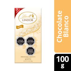 Chocolate Lindor Lindt blanco 100 g
