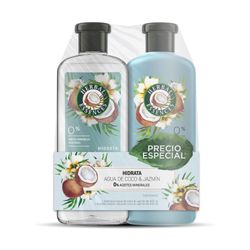 Shampoo Herbal Essences + acondicionador agua de coco & jazmín 2 un de 400 ml