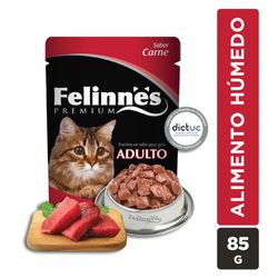Trocitos en salsa gato Felinnes sabor carne 85 g
