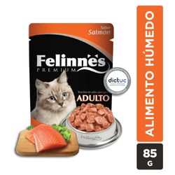 Trocitos en salsa gato Felinnes sabor salmón 85 g