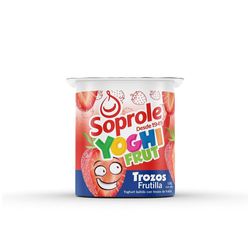 Yoghurt batido Soprole yoghito con trozos de frutilla pote 120 g
