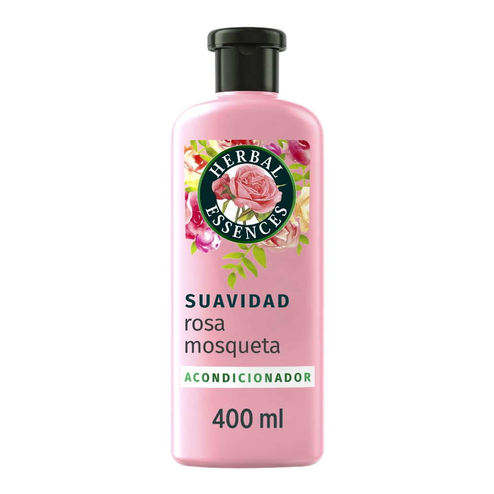 Acondicionador Herbal Essences suavidad rosa mosqueta 400 ml