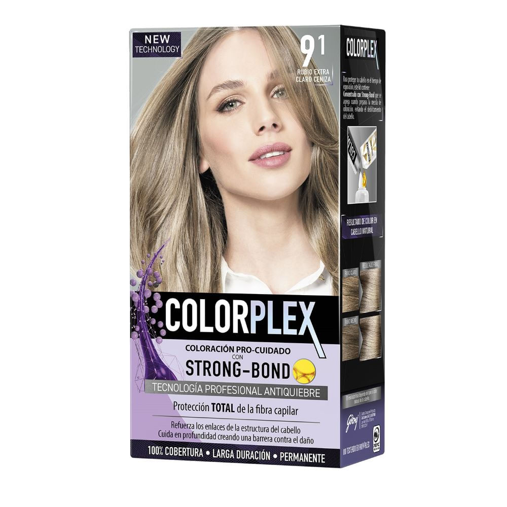 Tintura Colorplex 9.1 rubio extra claro ceniza 40 g
