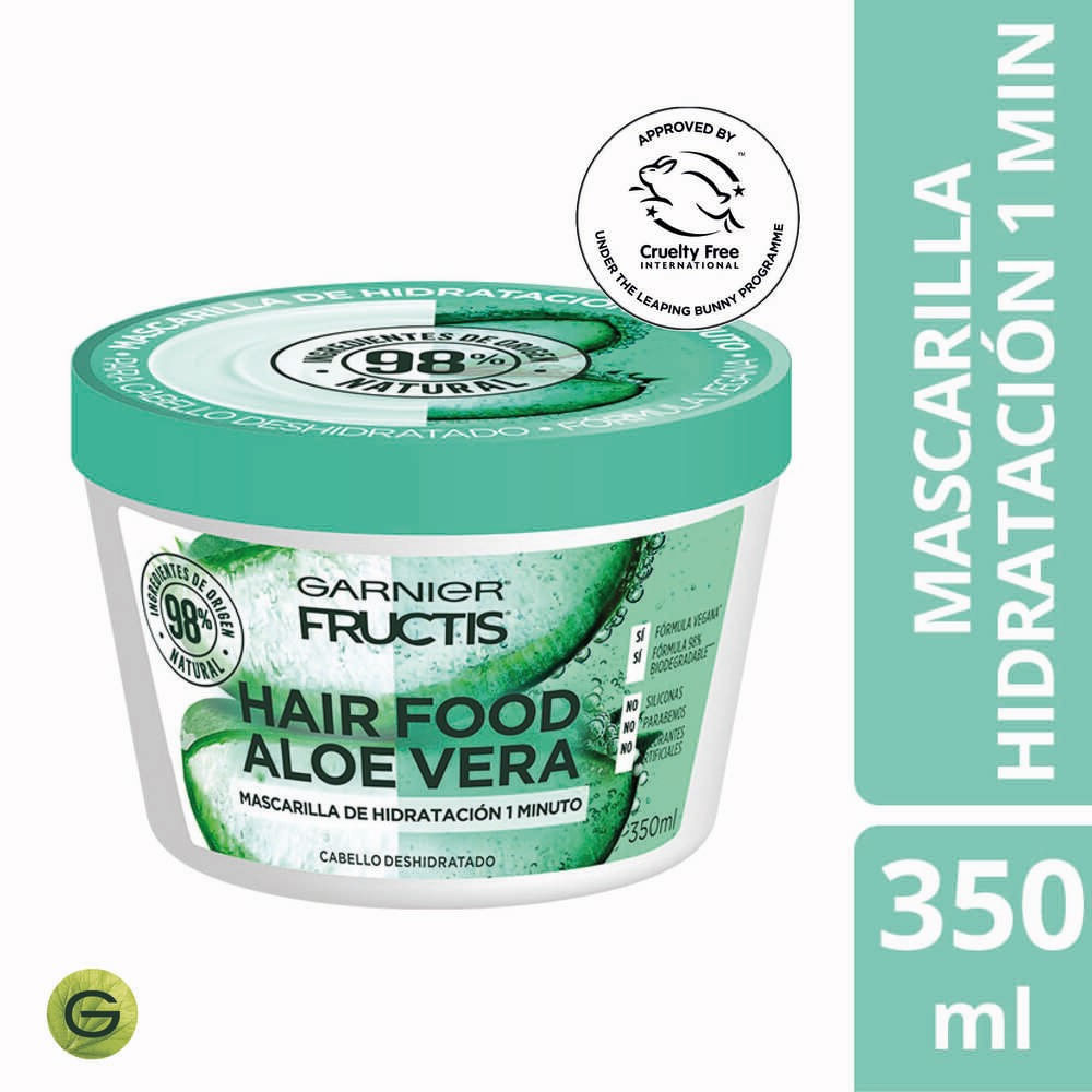 Crema de tratamiento Fructis hair food aloe vera 350 ml